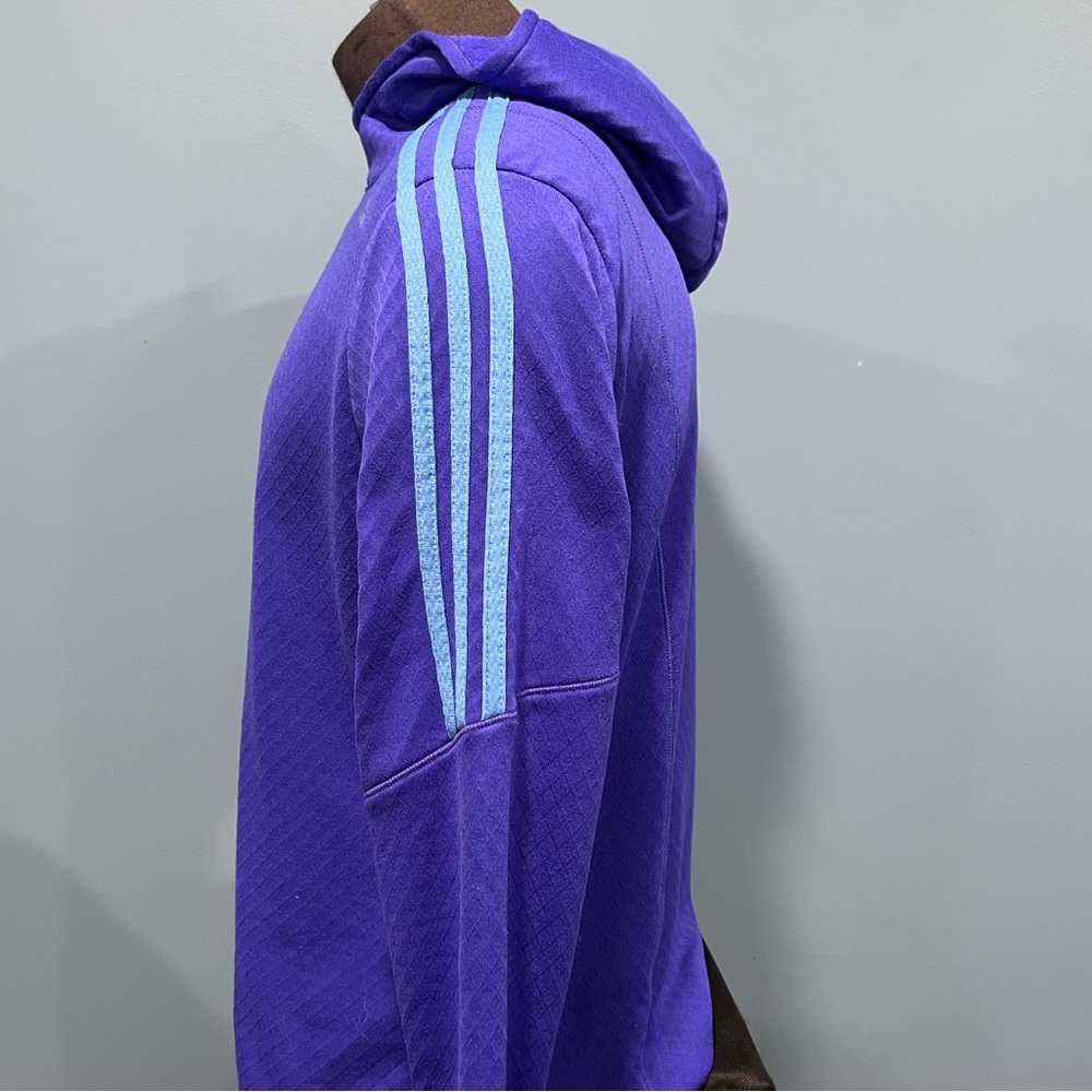 Women’s Adidas Response Hoodie Pullover Sweatshirt Running Fleece Lined XL - Picture 4 of 11